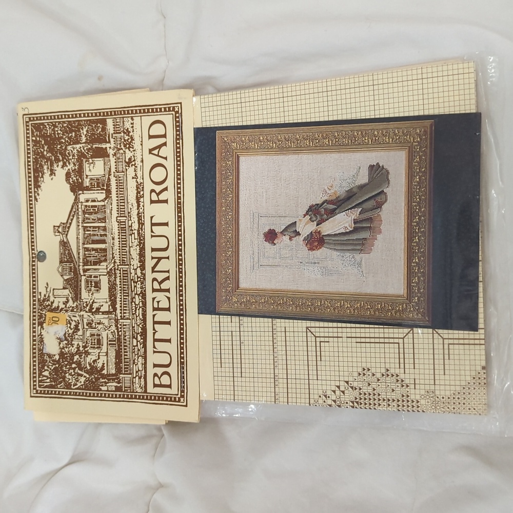 Butternut road Christmas visit cross stitch pattern